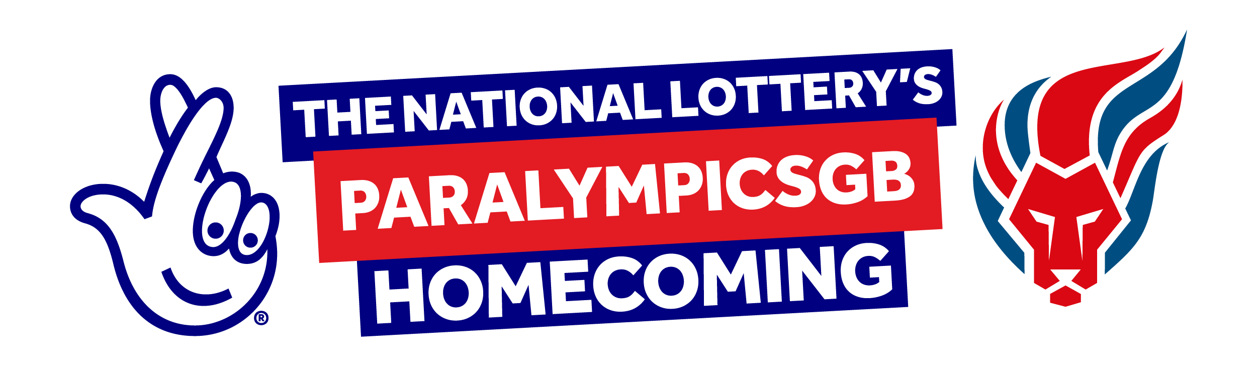 National Lottery logo with text 'Your Play Supports' and logos of Team GB and ParalympicsGB, including the Olympic rings and Paralympic agitos.